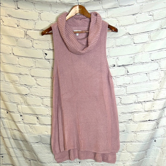 Sonoma Sweaters - Sonoma Mauve Sleeveless Turtleneck Sweater Size Large Excellent Condition